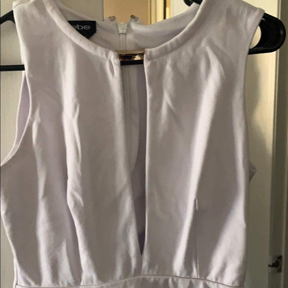 White Bebe mini dress